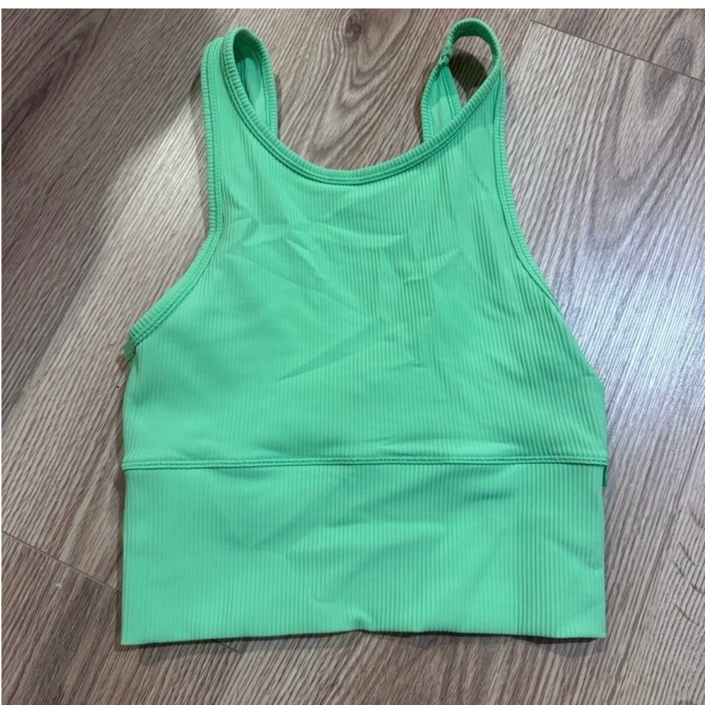 Lululemon Athletica Mint Ribbed Top